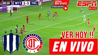 Monterrey vs Toluca en vivo Donde Ver A Que Hora Juega Vuelta 4tos Final Apertura Femenil 2024 [upl. by Acinomaj749]