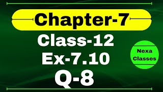 Class 12 Ex 710 Q8 Math  Chapter7 Class12 Math  Integration  Ex 710 Q8 Class 12 Math [upl. by Zabrine]