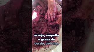 Morcilla hecha con tripas de cerdo 🐷 Sangre poleo empella arroz 🌾 y arveja 🫛deli morcillas [upl. by Ahsenrac]