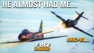 F86 Sabre Vs Mig15 Korea Dogfights  Digital Combat Simulator  Korean War [upl. by Arundel]