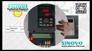 How to set motor parameters in SINOVO VFD ac drive frequency drive [upl. by Lrig]