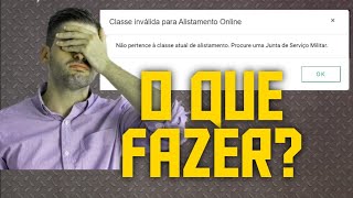 ALISTAMENTO MILITAR 2021  CIDADAO NÃO PERTENCE A CLASSE ATUAL 2002 2001 [upl. by Taka]