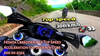 Honda Cbr600rrr Sp Top Speed Acceleration 100200kmh  cbr 600 rr 2024 [upl. by Declan]