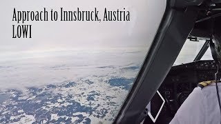 From the flightdeck RNAVZ approach Innsbruck LOWI [upl. by Aurel]