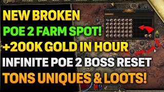 NEW CRAZY POE 2 FARMING SPOT Hidden Map Mechanics  INFINITE Boss Resets [upl. by Ennoid]