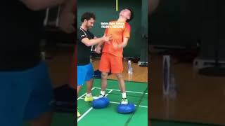 Mengintip Latihan Keras Zheng Siwei Pebulutangkis China [upl. by Oeramed]