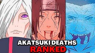 How Every Akatsuki Member Died Ranked [upl. by Oznola]