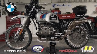 GARAGE VIDEOS  BMW R80GST  Modifications explained and rated technical walk round [upl. by Issi228]