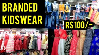 Kidswear wholesale market in Delhi frock desing for girls frock wholesale market in Delhi [upl. by Nob319]