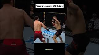 Worst Stoppage In UFC History 😱 [upl. by Airad254]