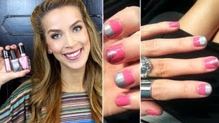 EASY NAIL ART Colorblock  TRIaccent Tutorial  LeighAnnSays [upl. by Niveek]