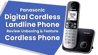 Panasonic Digital Cordless Landline Phone Review Unboxing and Usage  Panasonic Cordless Phone [upl. by Yelsha]