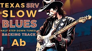 CRIMINAL SLOW BLUES Texas SRV style backing track in Ab [upl. by Synn]