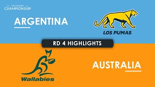 HIGHLIGHTS  ARGENTINA v AUSTRALIA  The Rugby Championship 2024 [upl. by Erfert]