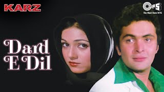 Dard E Dil  Karz  Rishi Kapoor  Tina Ambani  Mohammed Rafi  80s Hindi Hit Songs  Old Songs [upl. by Aiuoqes]