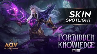 Paine Forbidden Knowledge Skin Spotlight  Garena AOV Arena of Valor [upl. by Arrio269]