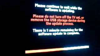 Sony Bravia KDL32S5100 USB UPDATE [upl. by Nadnal692]