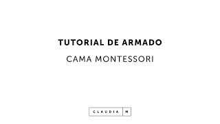 CLAUDIA M  Tutorial de armado  Cama Casita Montessori  La Valenziana [upl. by Odnomar]