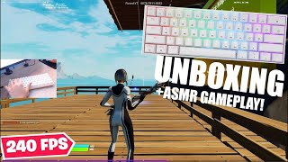 Fastest Keyboard GK61 Unboxing ⌨️ Review 🤩 Fortnite ASMR Gameplay Gateron Optical Yellow [upl. by Judi]