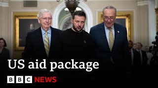 US Senates 95bn for Ukraine Israel and Taiwan faces uphill battle in House  BBC News [upl. by Solegna]