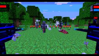 Minecraft Turret mod vs Castle Defenders mod [upl. by Ahsemik]