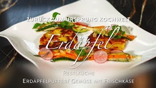 Kochwelt  Kartoffelpuffer als quotRestlverwertung“ von Erdäpfeln vom Vortag [upl. by Curson]