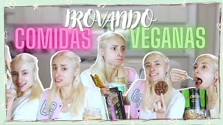 Provando Comidas Veganas Diferentes Preço nota e opinião sincera [upl. by Anne-Corinne735]