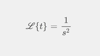 Laplace transform A unit of time t [upl. by Ellenij]