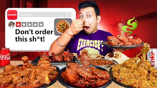 Trying Favorite Foods From Zomatos Worst Rated Restaurants [upl. by Oicapot]