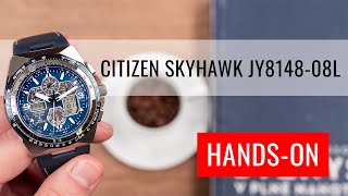 HANDSON Citizen Promaster Skyhawk EcoDrive Radio Controlled JY814808L [upl. by Kendy]