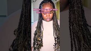 Braid hairstyles  Feed in braids [upl. by Widera]