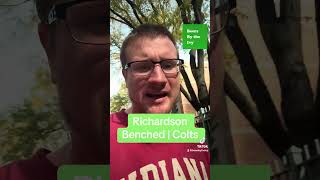 Richardson Benched  Colts colts nfl football indinapoliscolts [upl. by Ahsiki]