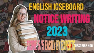 Notice writing ll English notice writing class 10 icse board ll Notice writing for icse class 10 [upl. by Annayehc]