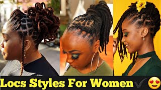 8 Quick amp Easy Loc Styles for Short amp Medium Length  Fine Hair amp Thick Hair Friendly iamLindaElaine [upl. by Ahsieyk52]