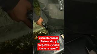 Sargento de la policía es interrogado en redada y se niega a entregar su arma a cabo [upl. by Photima]