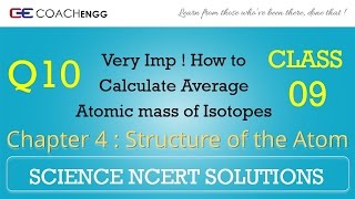 Structure of the Atom Question 10 Chapter 4 Class 9 NCERT Solutions Exercise [upl. by Andel178]