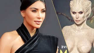 Kim Kardashian zdetronizowała Heidi Klum Jej przebranie na Halloween hitem sieci [upl. by Starlene]