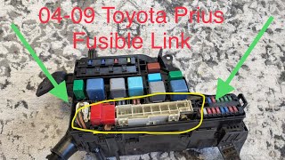 How To Remove amp Replace 0409 Toyota Prius Fusible Link Fuse Block [upl. by Magnuson]