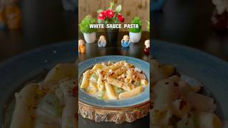 Trending recipe of White Sauce Pasta shorts recipe cooking pasta [upl. by Hodgson]