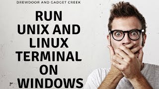 how to run linux and unix terminal on window 10  100 working 2018 [upl. by Cassiani]