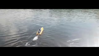 rc boat vector sr80 pro motor tp power run test 4s [upl. by Tnattirb]