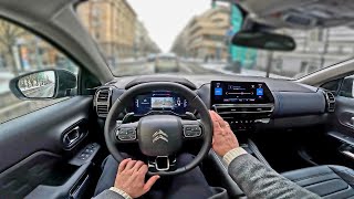 2022 Citroën C5 Aircross  Shine 15l diesel 130hp   POV Test Drive in winter time [upl. by Turmel]