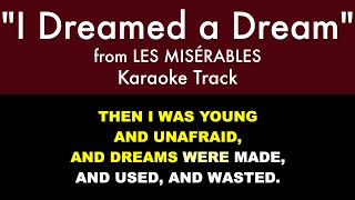 Les Misérables OST  I dreamed a dream Lyrics [upl. by Aissyla]