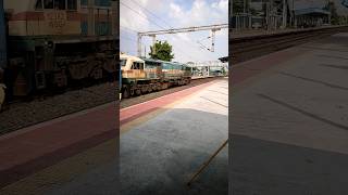 Musical Humming Sound Diesel Engine WDG4 EMD Locomotive shorts frighttrain [upl. by Atinyl908]