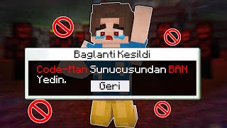 CODEMAN SUNUCUSUNDAN YASAKLANDIM 🚫  Minecraft [upl. by Katlin]