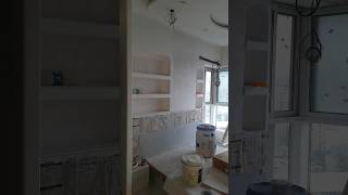 Beautiful Wall Preparation and Shelving Installation in bedroom part 2 shorts shortsfeed [upl. by Llennej165]