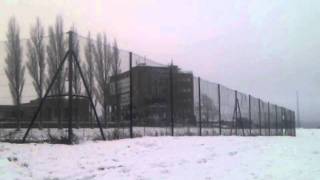 Demolition of Longton High School  18th December 2011 [upl. by Nylodam806]