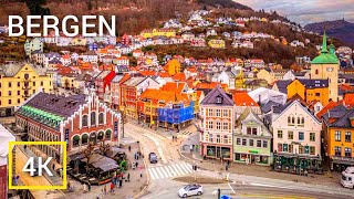 BERGEN the Ultimate City GUIDE  NORWAY 🇧🇻 Binaural City SOUNDS I 4K [upl. by Ennoid]