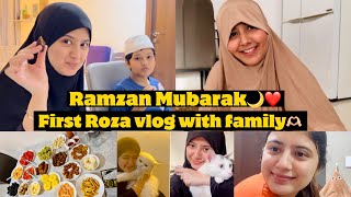 Ramzan Mubarak🌙 First roza with family vlog  Arishfa Khan [upl. by Alys]