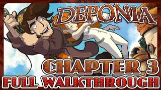 Deponia  Chapter 3  FULL GAMEPLAY WALKTHROUGH GUIDE No Commentary [upl. by Kissie]